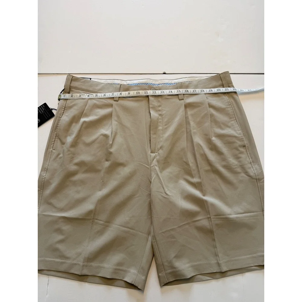 FootJoy Mens Perf Pleated Golf Shorts Khaki Beige 24075 Size 40 NWT